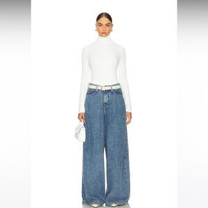 Good American Light Blue Wide-Leg Jeans